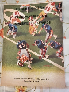 Texas High School Football Program Gladewater vs Gainesville 1989 Regional - Picture 1 of 2
