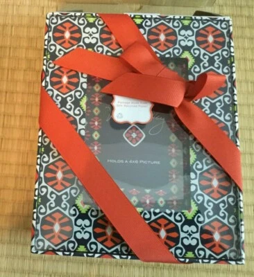 Marco de fotos Vera Bradley Sun Valley 4x6 NUEVO en caja Foto 1 de 4