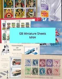 GB Decimal Miniature Sheets MNH - Select from List - Picture 1 of 229