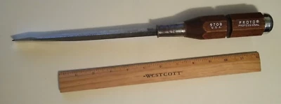 Proto 9708 Flathead/Slotted Professional Screwdriver Wood Handle 14-3/4"Long - Image 1 of 4