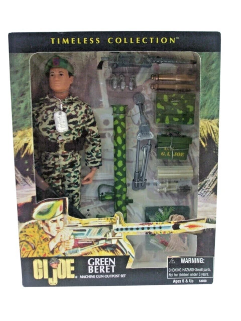 G I Joe Timeless Colection Green Beret, Machine Gun Outpost Set (53050)