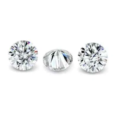 5 Pcs Lab-Grown CVD Diamond 6.50 mm Round D, FL Certified Loose diamond - Image 1 of 4