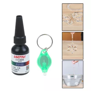 UV Glue 10ML Curing Adhesive  Transparent Glass Bonding Repair Liquid Glue - Picture 1 of 12