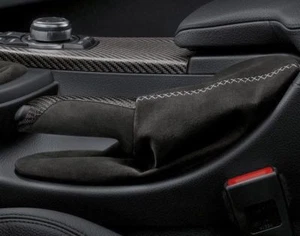 BMW HANDBRAKE HANDLE LEFT HAND DR carbon brake with Alcantara F30 F31 F32 F33/6 - Picture 1 of 1