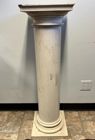 Antique Architectural Interior Room Divider Pillar Pine Column 42.25” Cover