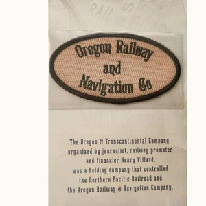 Oregon Railway & Navigation Co. Hoja informativa parche tren colección Union Pacific - Imagen 1 de 2