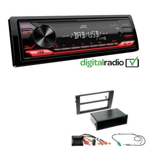 JVC 1-DIN Digital Media Autoradio DAB+ USB AUX für Audi A4 2002-2009 schwarz - Bild 1 von 5