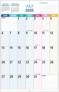 Wandkalender 2025-2026 - Großdruckkalender, 18 Monatskalender, Jul 2025 - Bild 1 von 12