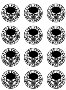 Biker Ride Hardcore Image Edible Cake topper Frosting Sheet - Picture 1 of 2