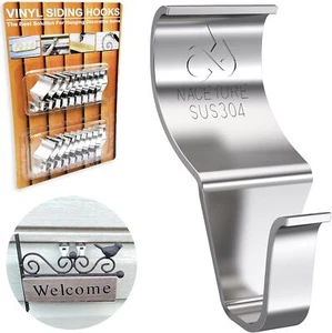 Vinyl Siding Hooks 20 Pack Heavy Duty Siding Clips Vinyl Siding Hanger for Hangi - Picture 1 of 2
