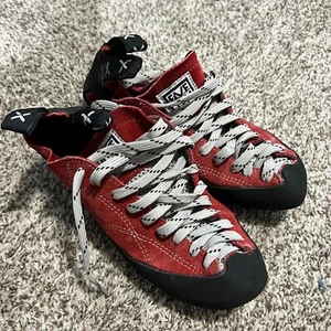 5.10 Five Ten Stealth C4 Climbing Shoes Size 7 Made In USA Red - Picture 1 of 8