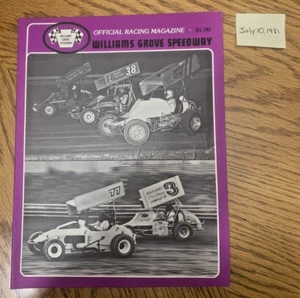 Williams Grove Speedway Program - July 10, 1981 - Picture 1 of 2