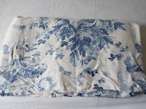 Funda edredón Ralph Lauren Home Elsa azul rey - algodón satén - azul y blanco - Imagen 1 de 11