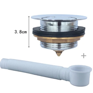 Badewanne Ablaufgarnitur Wannenablauf Abfluss Sifon Siphon Überlauf Wanne BE - Bild 1 von 4