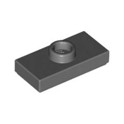 Lego Brick 20x Dark Stone Grey 1x2 Jumper Tile Plate Stud 6092572 15573 3794 NEW - Image 1 of 4