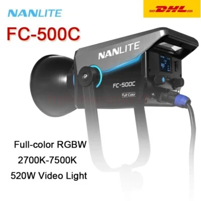 Nanguang Nanlite FC-500C 520W RGBW Color LED Spotlight 2700K-7500K COB Video DHL - Image 1 of 4