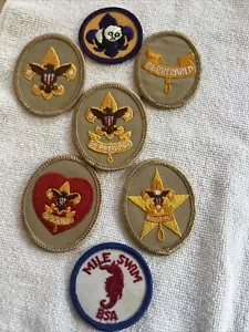 Boy Scouts of America Patch Assortite Collezione Lotto di 7 Patch BSA Diverse - Foto 1 di 4