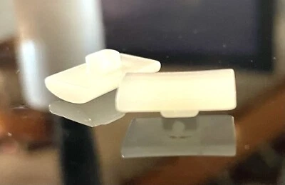 16mm X 11mm X 6pc Ivory Pearlescent Shell Shank Square Vintage Button - Image 1 of 4