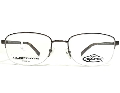 Realtree Brille Rahmen T103 GUN Gunmetal Grau Halbe Felge Extragroß 56-19-140 - Bild 1 von 4