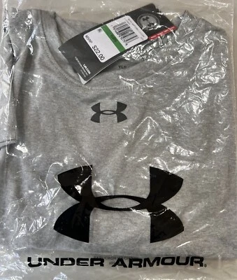 Under Armour Youth Locker 2.0 Shirt GRAY HEATHER | BLACK YTH LG - Image 1 of 4