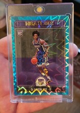 2017-18 NBA Hoops Teal Explosion De'Aaron Fox 255 Rookie RC SSP W/ONE TOUCH CASE