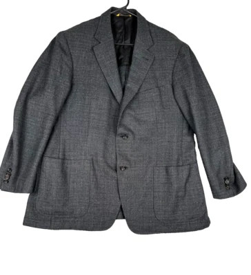 Canali Blazer Men 44 Gray Silver Label Kei Single Breast Double Vent 100% Wool - Image 1 of 4