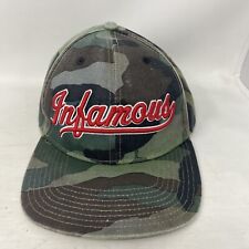 Rock Smith Infamous Snapback Hat Cap Baseball Style Camo And Red Embroidered