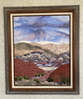 Vintage Quilted Fabric Wall Art - Desert Mountain Storm - Marty Dallman