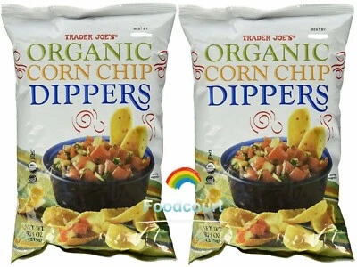 2 Packs Trader Joe's Organic Corn Chip Dippers 9.75 oz Each Pack - Image 1 of 4