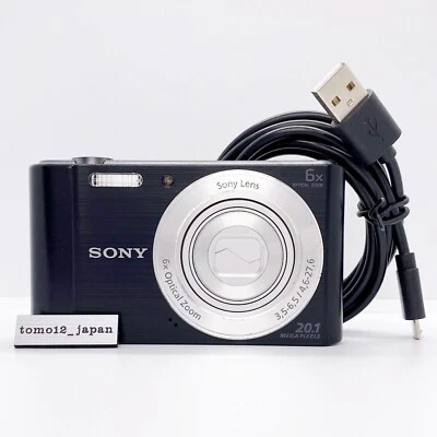 Sony Cyber-shot DSC-W810 Black 20.1MP 6x Zoom Digital Camera Japanese fromJapan - Image 1 of 4