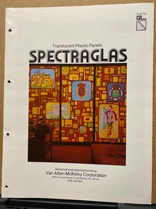 Vtg Van Atten-McKelvy Corp Brochure ~ Spectraglas Plastic Panels 1976 - Picture 1 of 5