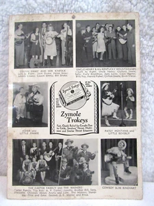 1942 June Carter Family Bluegrass Gospel Country Music-Zymole Trokeys Lozengers - Picture 1 of 2