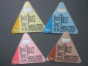 Adesivi Bruce Springsteen backstage pass raso QUATTRO World Tour 1992-93 T-BIRD - Foto 1 di 1
