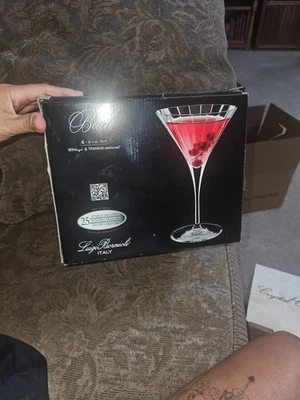 Luigi Bormioli Bach Martini Glasses - Set of 4 - Image 1 of 4