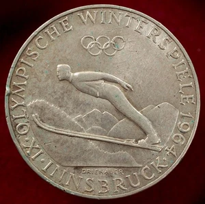 Austria 50 Schilling 1964 - Innsbruck Winter Olympics - 0.90 Silver (M3006) - Picture 1 of 2