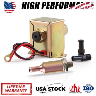 Bomba de Combustible Eléctrica 12V 2-4 PSI Universal En Línea Baja Presión Gas Diesel E8012S Foto 1 de 4