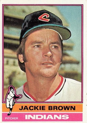 1976 Topps #301 Jackie Brown - Image 1 of 2