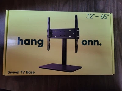 Hang onn Swivel TV Base Stand for 32" to 65" TV up to 35° Rotation Max 77 lbs - Image 1 of 4