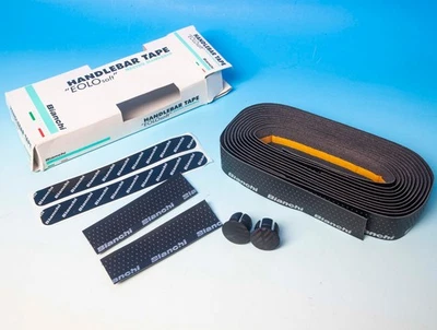 Handlebar Tape Bianchi Perforated Black + Corks Handlebars - Image 1 of 4