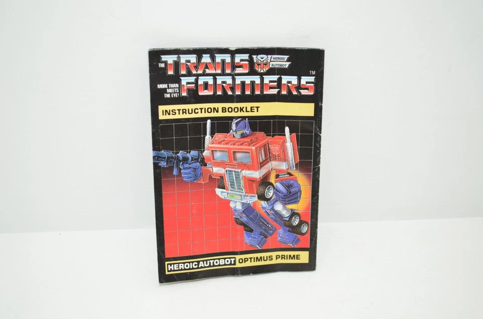 Figura de acción Optimus Prime manual de instrucciones TM original 1985 G1 Transformers Foto 1 de 1