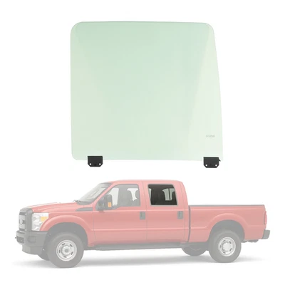Fit Ford F250/F350/F450/F550/F650/F750 99-12 Driver Rear Door Window Glass Clear - Image 1 of 4