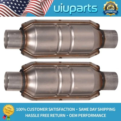 2X 2.5" Inlet &Outlet Catalytic Converter For Ford F150 4.6L 5.4L V8 99306HM EPA - Image 1 of 4