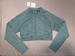 Women's Best Women’s Size XXL Sea Pine Define Seamless Full Zip Crop Jacket L/S - Picture 1 of 7
