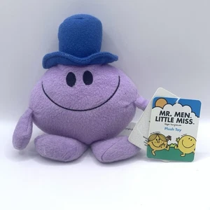 Peluche de juguete suave púrpura Mr Men Mr Impossible etiquetas raras - Imagen 1 de 7