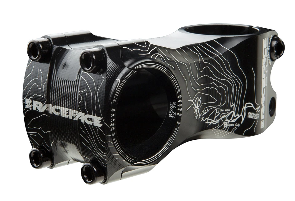 Vástago de bicicleta de montaña Race Face Atlas (negro, abrazadera de 31,8 mm, 65 mm, 1-1/8 pulgadas) Foto 1 de 1