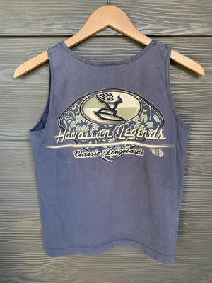 Camiseta sin mangas vintage de los 90 Hawaiian Legends mediana hecha en EE. UU. gráfico surf puntada única Foto 1 de 4