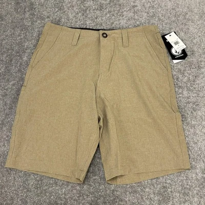 Volcom Shorts Mens 30 Tan Kerosene Hybrid Water Repellant 4 Way Stretch Surf NEW - Image 1 of 4