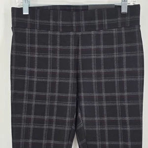 NUOVO Ann Taylor Factory Ponte Leggings Donna S Nero e Grigio Check - Foto 1 di 8