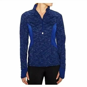 Lucy Tech Half-Zip Running Jacket Reflective Thumbholes Med Activewear Sports - Picture 1 of 11
