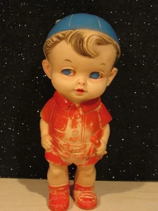 Edward Mobley Co., Arrow Rubber Squeak Toy - Boy With Propeller Beanie 1958 - Picture 1 of 6